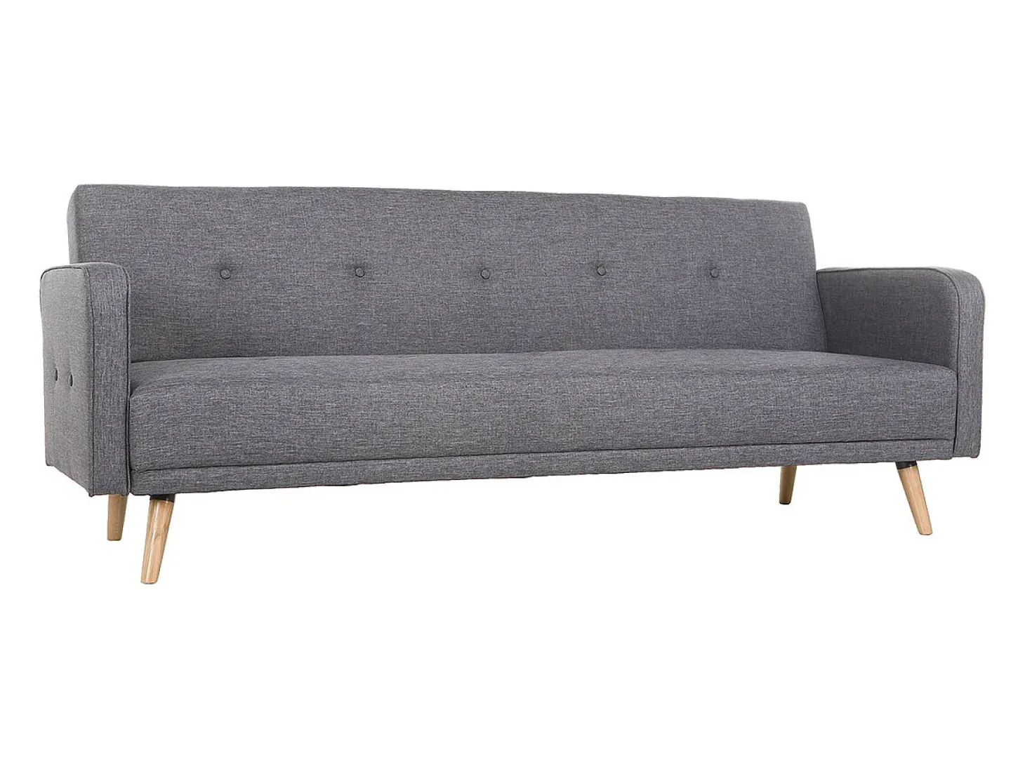 Sofá convertible 3 plazas diseño escandinavo gris oscuro ULLA