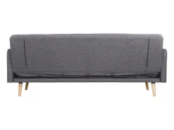 Sofá convertible 3 plazas diseño escandinavo gris oscuro ULLA
