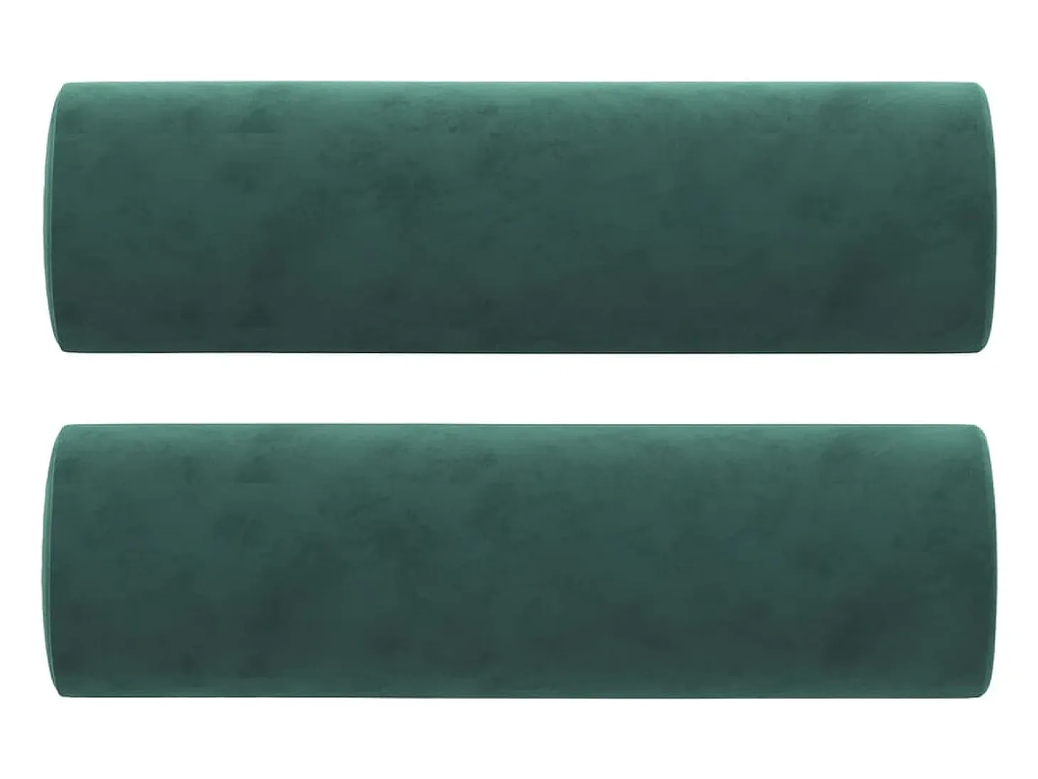 Sofá de 3 plazas con cojines terciopelo verde oscuro 180 cm