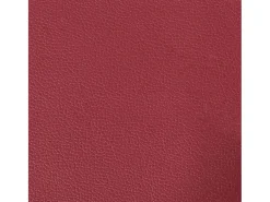 Sofá de 2 plazas con cojines cuero sintético rojo tinto 120 cm