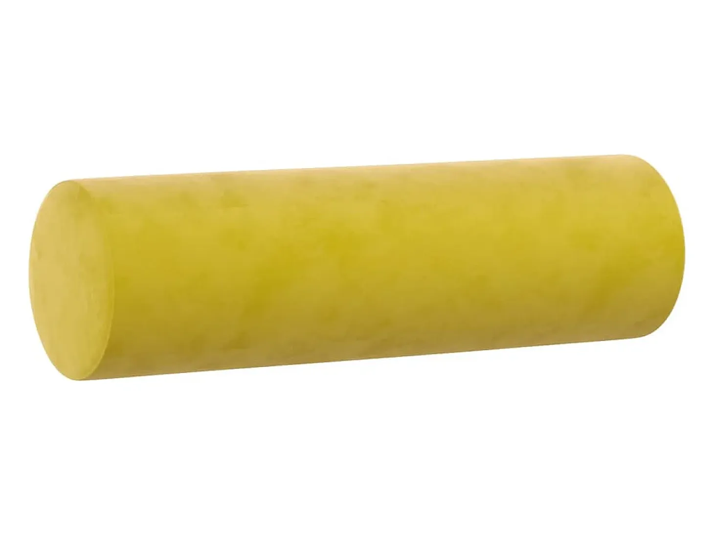 Sofá de 2 plazas con cojines terciopelo amarillo 120 cm