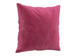 Sofá de 2 plazas con cojines terciopelo rojo tinto 140 cm