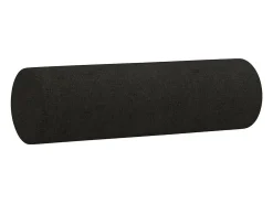 Sofá de 2 plazas con cojines tela negro 140 cm