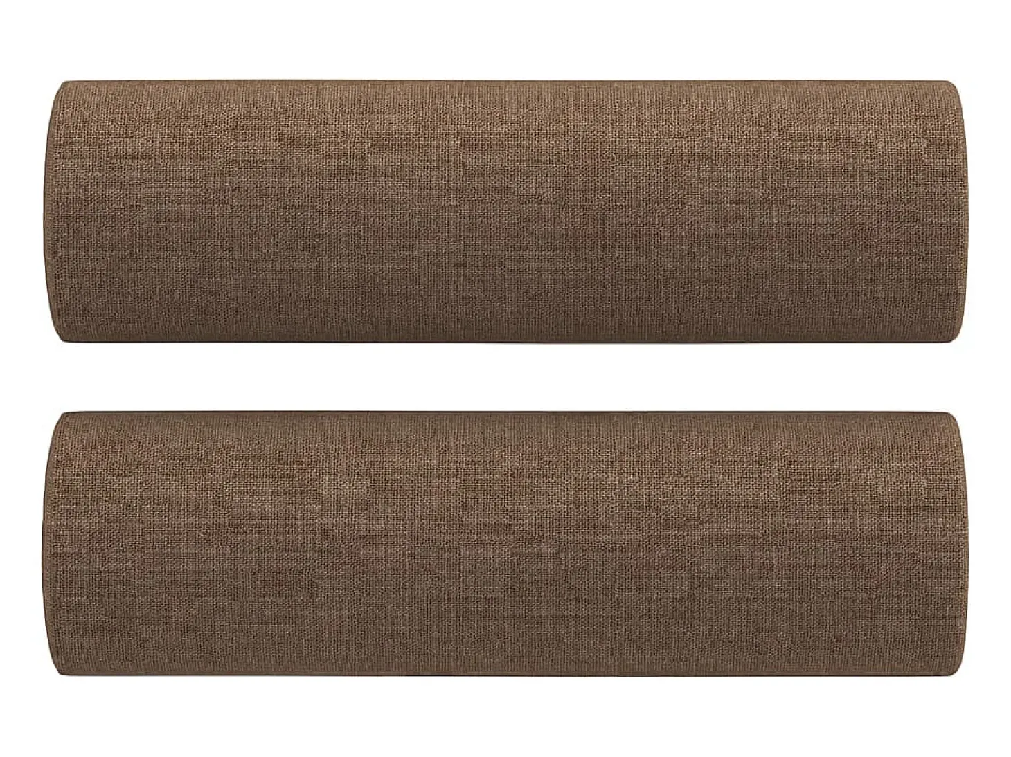 Sofá de 2 plazas con cojines tela marrón 120 cm ES64081