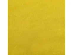 Sofá de 2 plazas con cojines terciopelo amarillo 140 cm