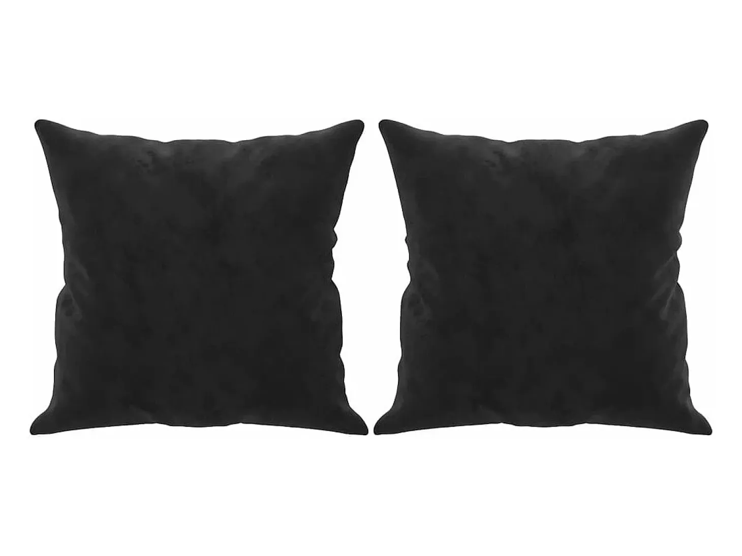 Sofá de 3 plazas con cojines terciopelo negro 180 cm
