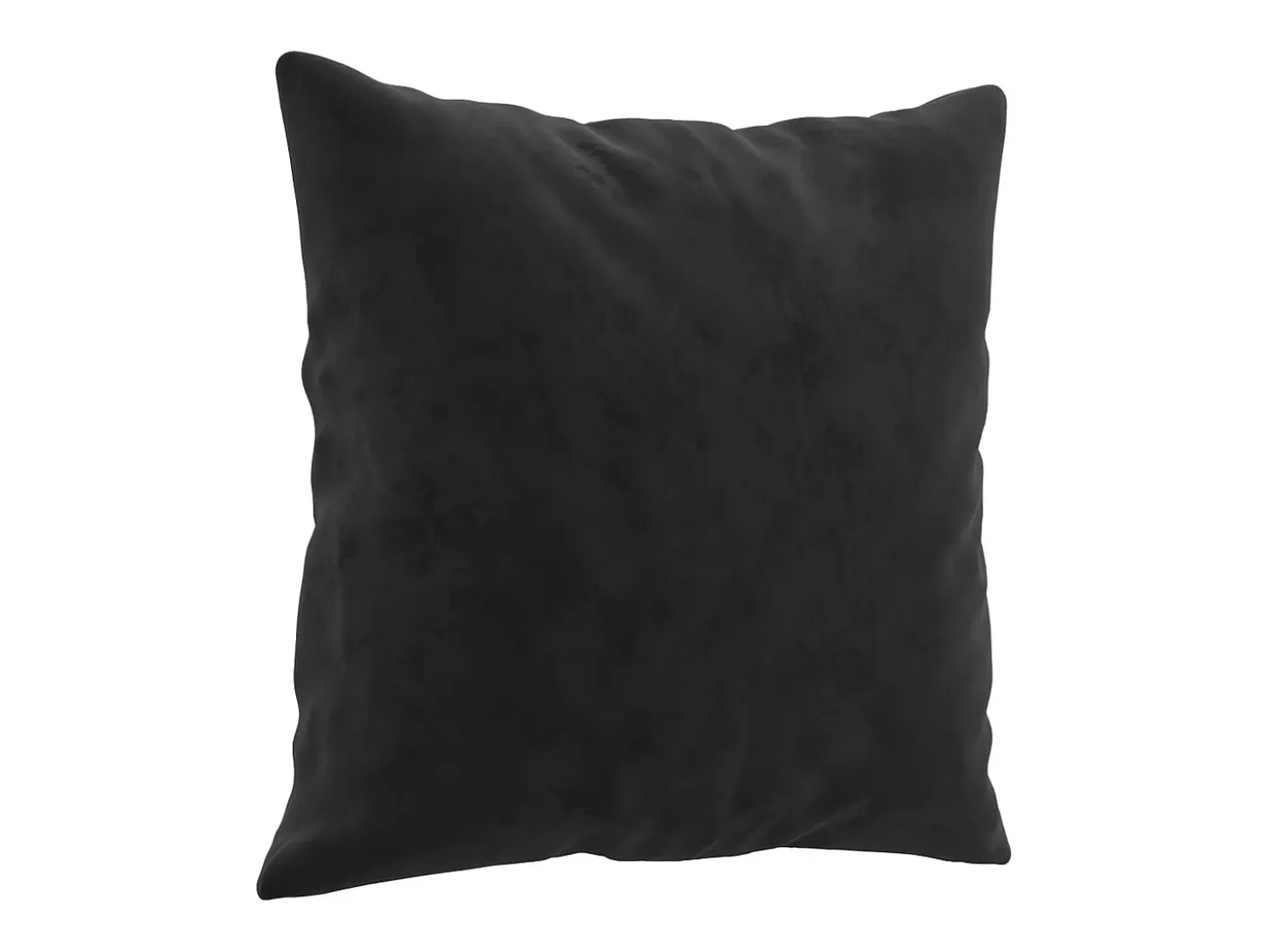 Sofá de 3 plazas con cojines terciopelo negro 180 cm