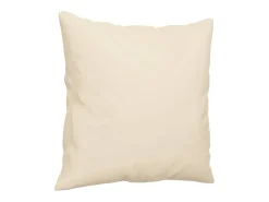 Sofá de 2 plazas con cojines tela de microfibra beige 120 cm
