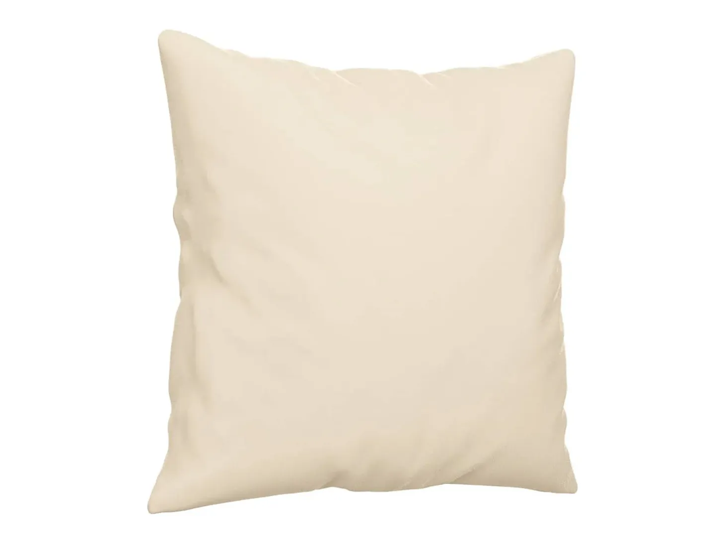 Sofá de 2 plazas con cojines tela de microfibra beige 120 cm