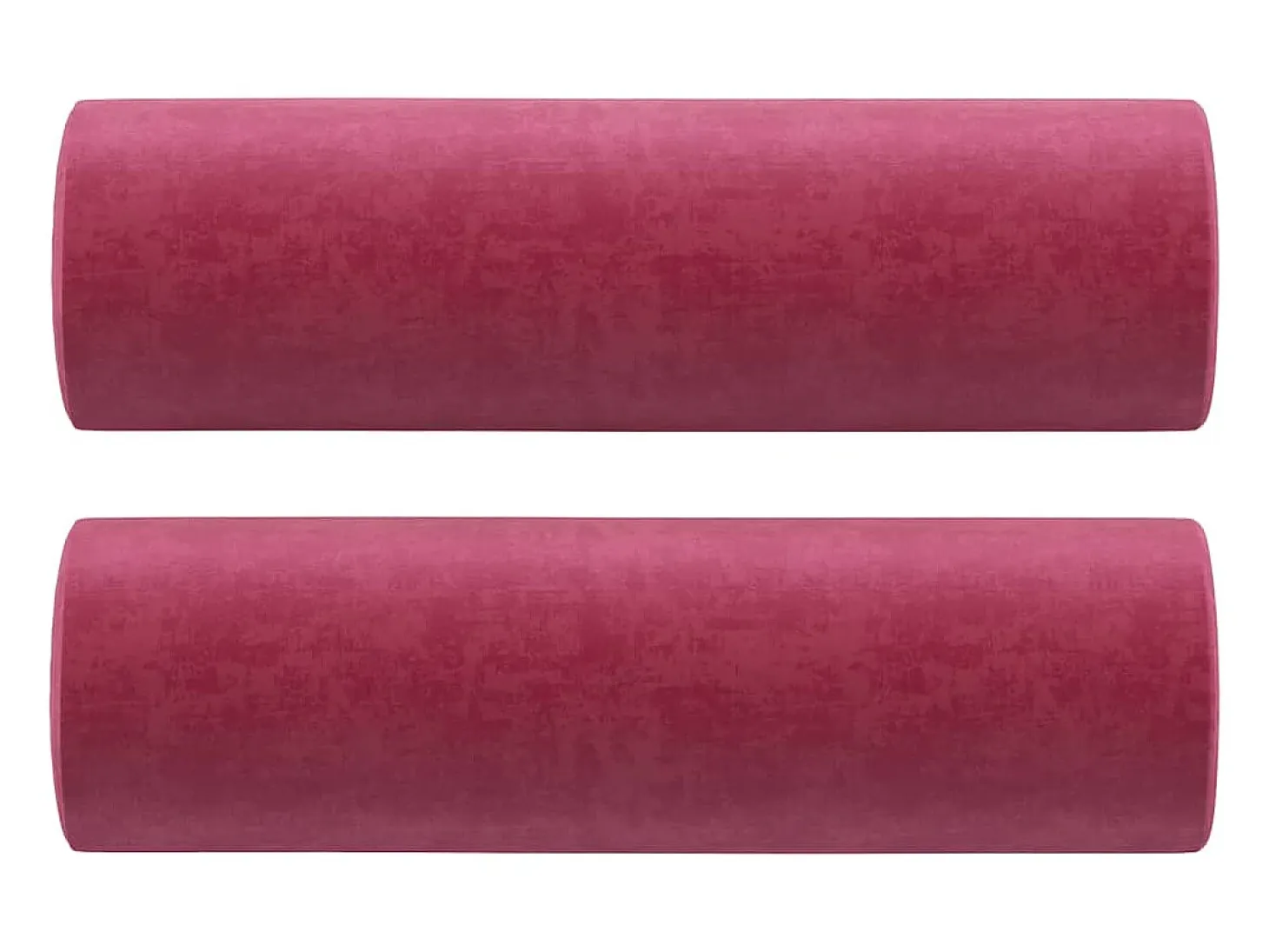 Sofá de 3 plazas con cojines terciopelo rojo tinto 180 cm