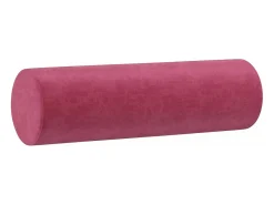 Sofá de 3 plazas con cojines terciopelo rojo tinto 180 cm