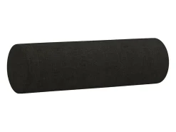 Sofá de 2 plazas con cojines tela negro 140 cm