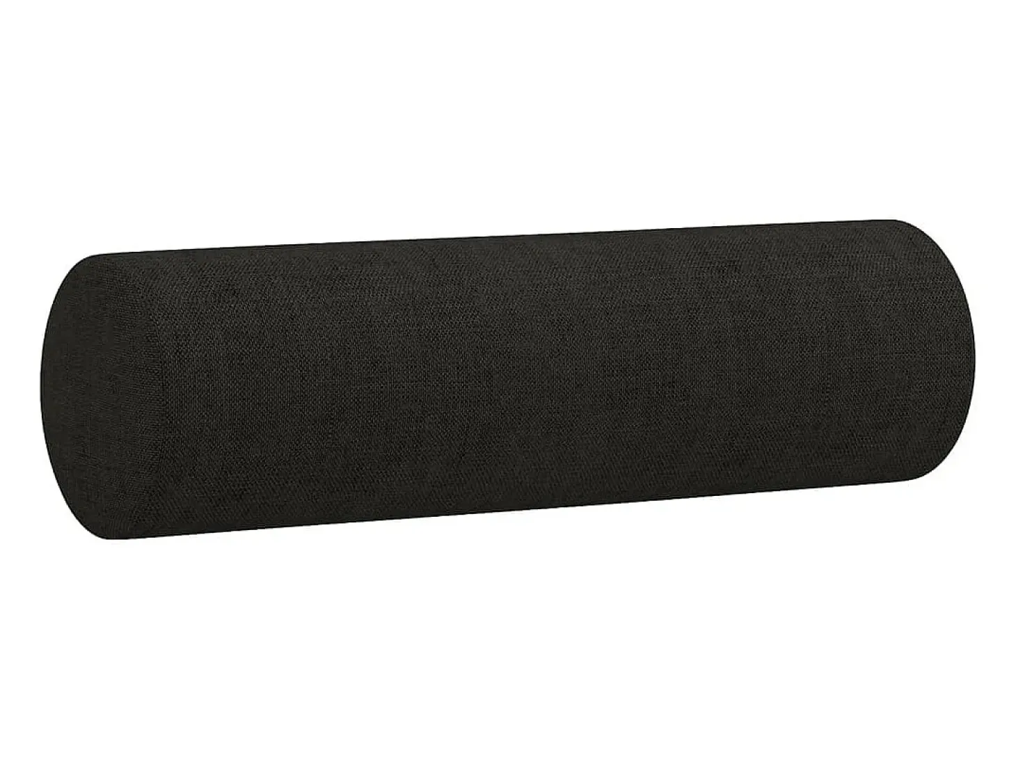 Sofá de 2 plazas con cojines tela negro 140 cm