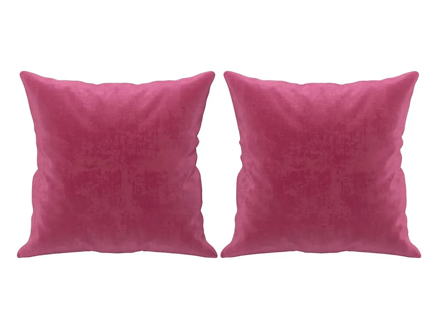 Sofá de 2 plazas con cojines terciopelo rojo tinto 120 cm
