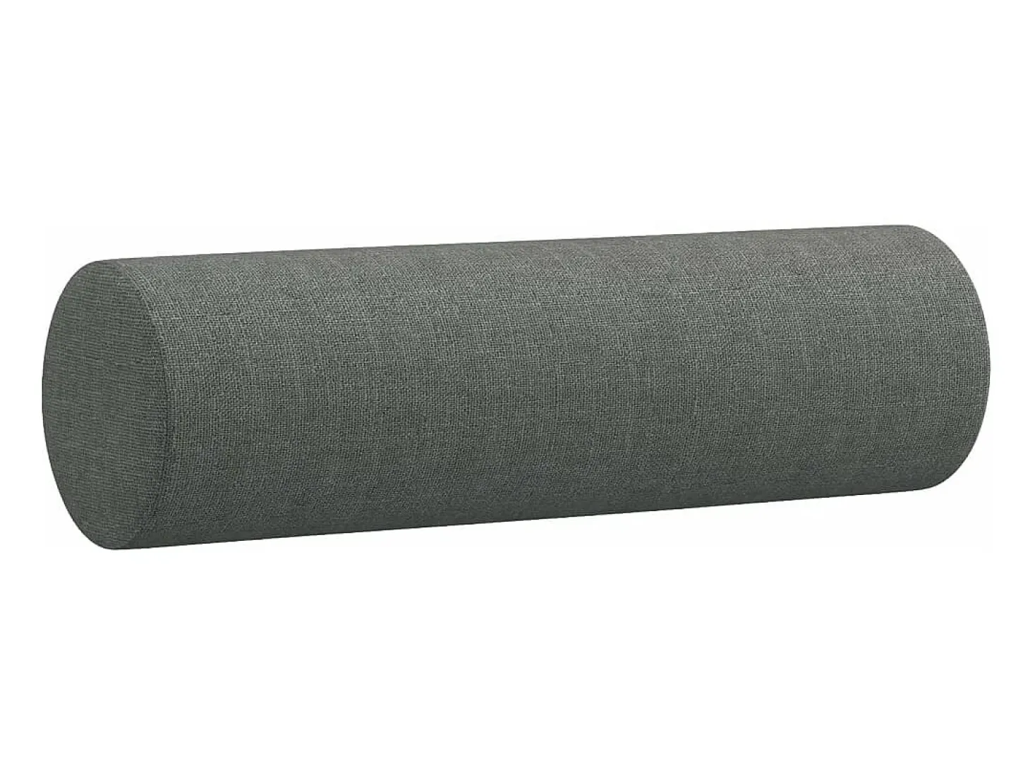 Sofá de 2 plazas con cojines tela gris oscuro 140 cm
