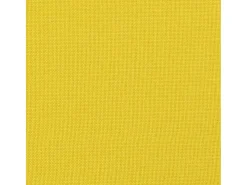Sofá de 3 plazas con taburete de tela amarillo claro 210 cm