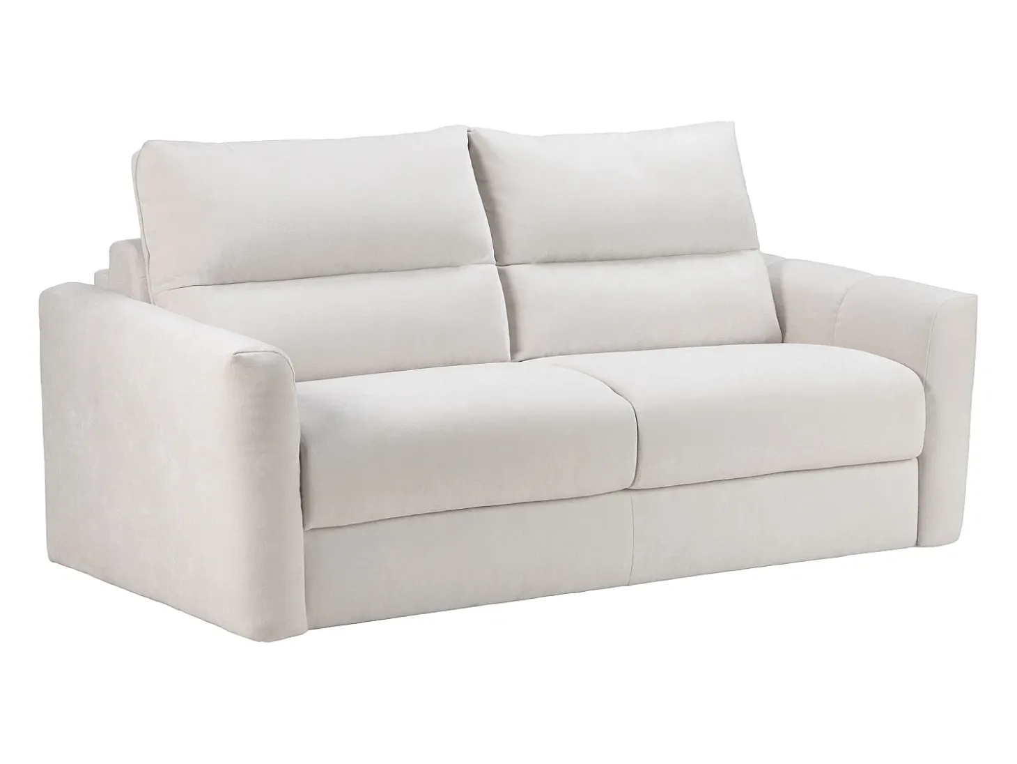 Sofá de 3 plazas convertible exprés tejido chenilla beige 13 cm DOVENA de Maison Céphy