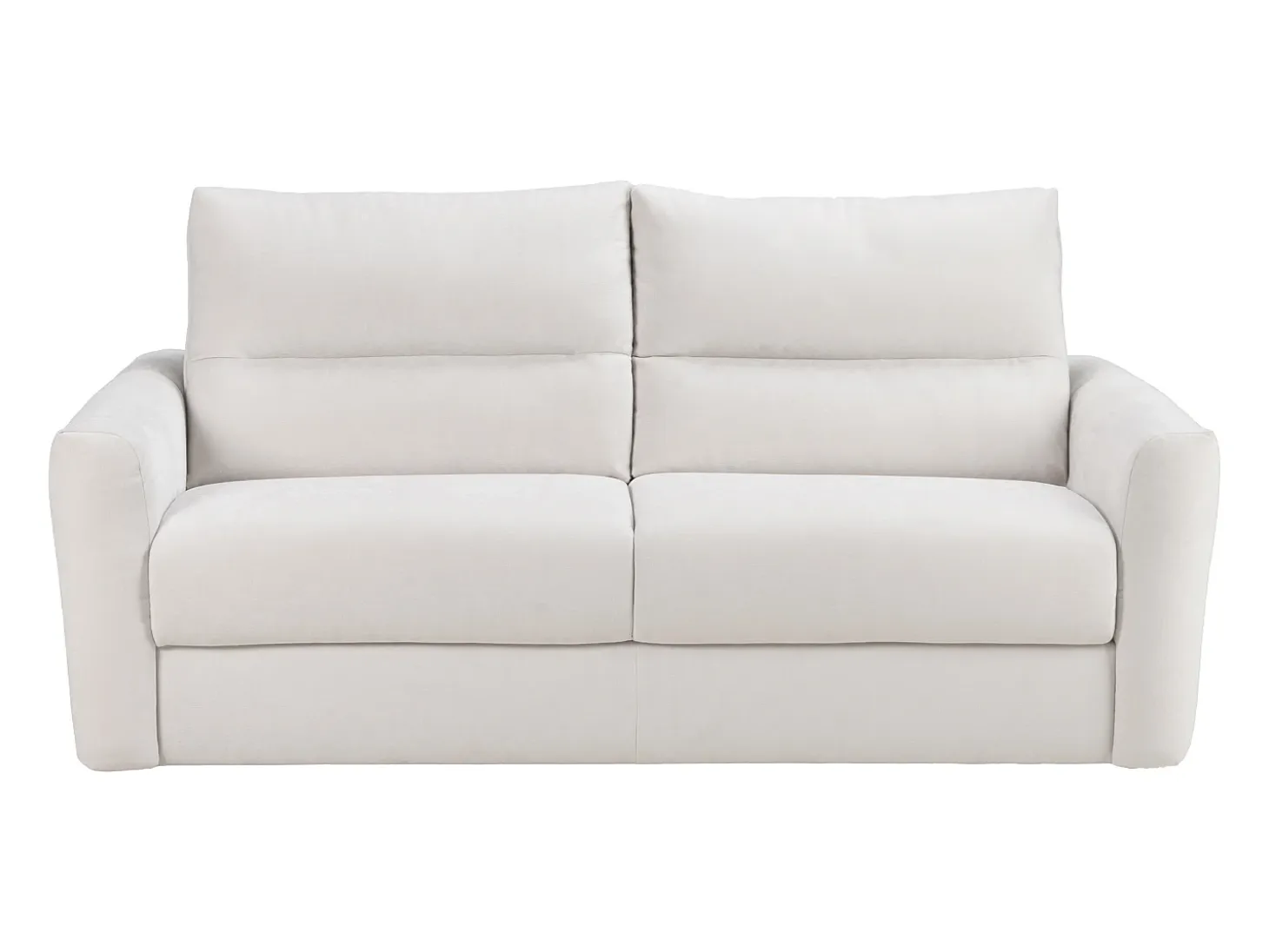 Sofá de 3 plazas convertible exprés tejido chenilla beige 13 cm DOVENA de Maison Céphy