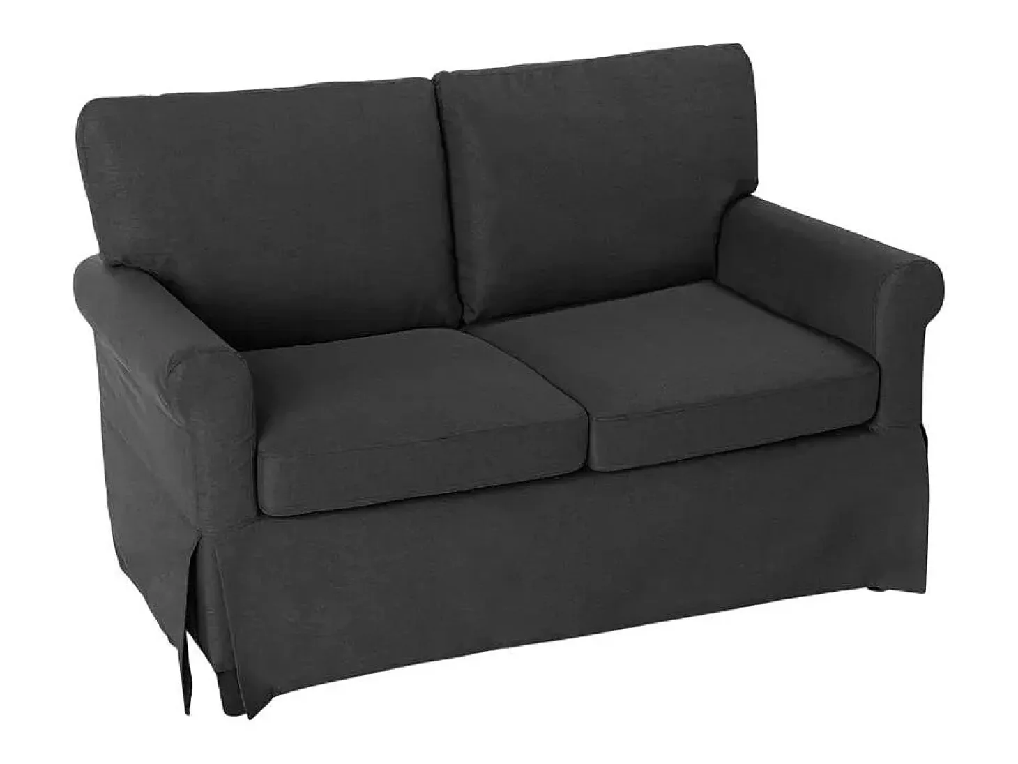 Sofá de 2 plazas de diseño clásico moderno para salones y salas de estar en tejido Epoque - Gris