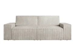 Sofá de 3 plazas de pana beige design AMELIA