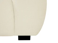 Sofá de 3 plazas de tela beige efecto acolchado estilo diseño BERENIA