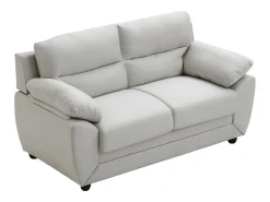 Sofá de 2 plazas de tela beige estilo contemporáneo MANOA