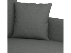 Sofá de 3 plazas de tela gris oscuro 180 cm