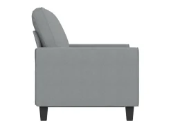 Sofá de 2 plazas de tela gris claro 120 cm PWFG58017