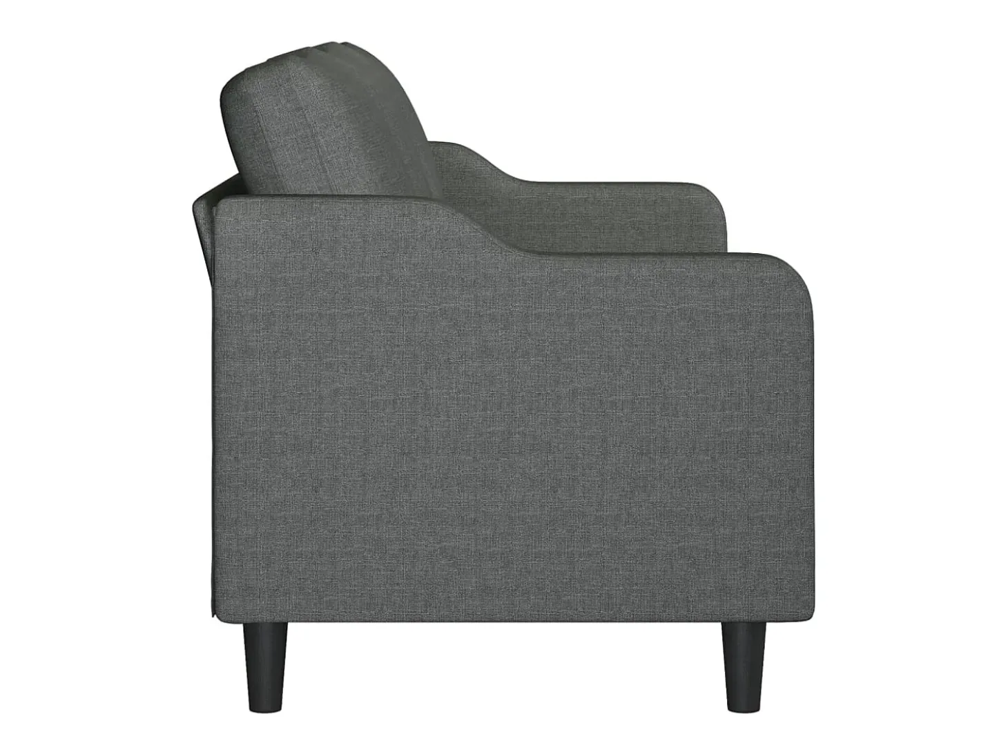 Sofá de 3 plazas de tela gris oscuro 180 cm