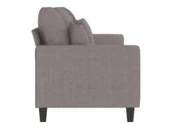 Sofá de 3 plazas de tela gris taupe 180 cm