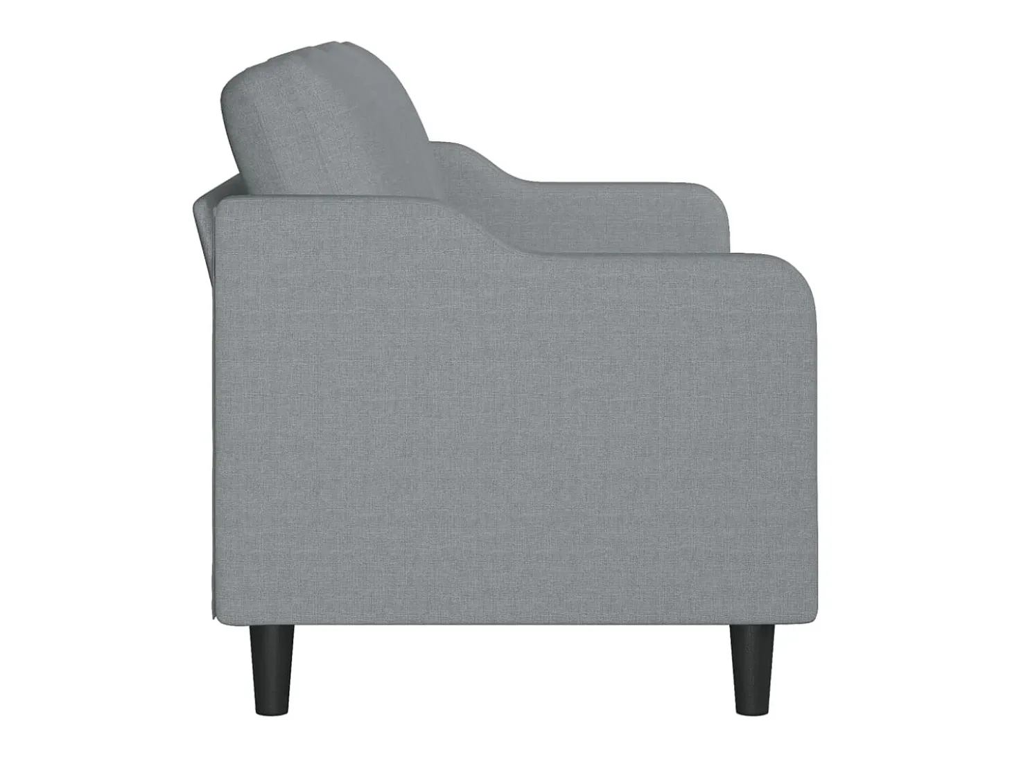 Sofá de 3 plazas de tela gris claro 180 cm
