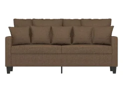 Sofá de 2 plazas de tela marrón 140 cm