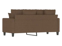 Sofá de 2 plazas de tela marrón 140 cm