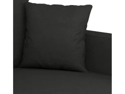 Sofá de 2 plazas de tela negro 120 cm