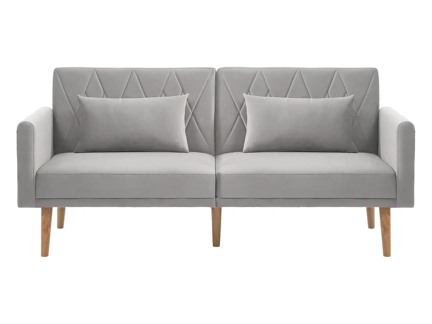 Sofá de 2 plazas de terciopelo gris, con respaldo y reposabrazos ajustables, de diseño moderno, para salón o dormitorio
