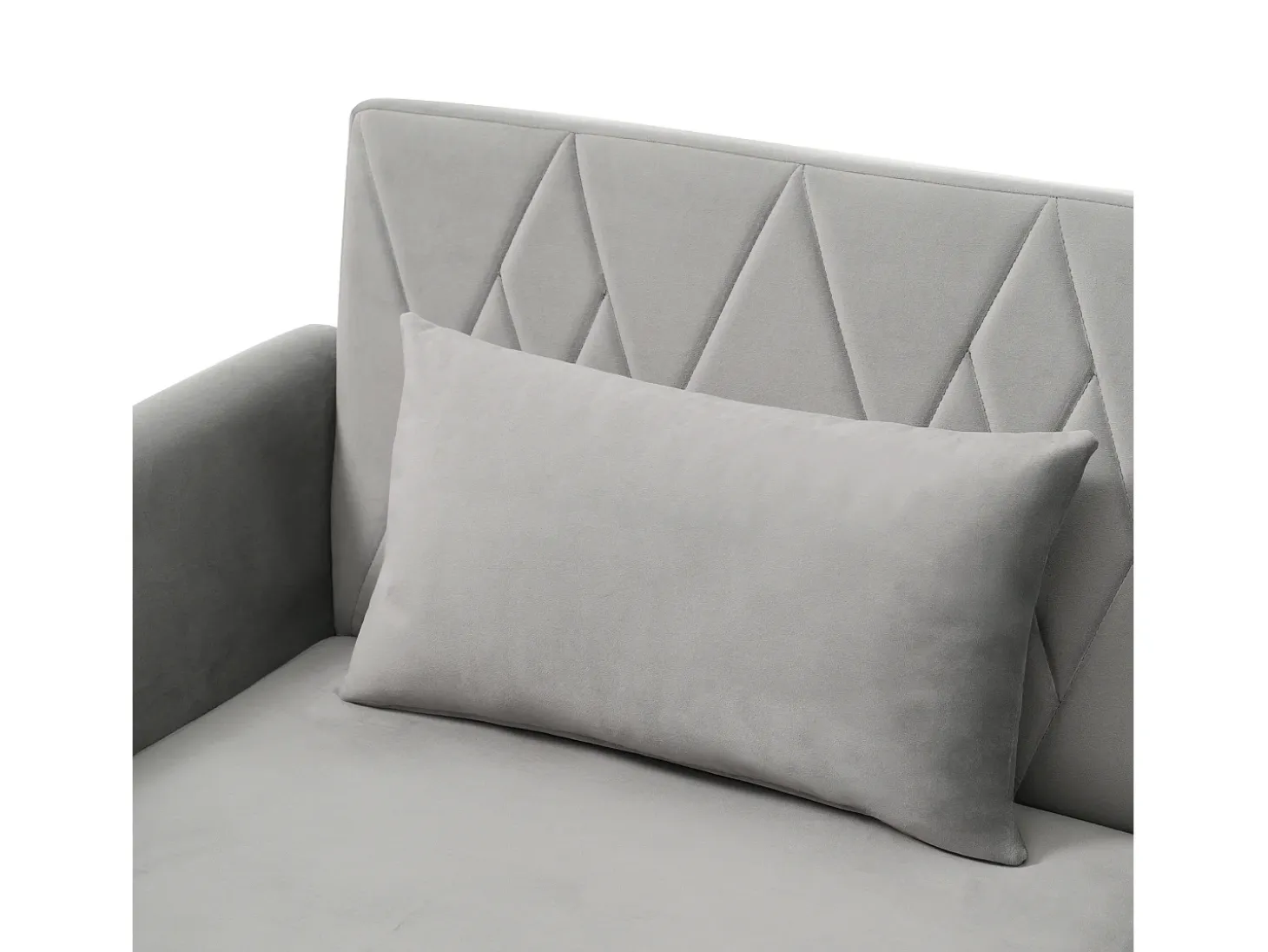 Sofá de 2 plazas de terciopelo gris, con respaldo y reposabrazos ajustables, de diseño moderno, para salón o dormitorio