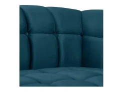 Sofá de 2 plazas de terciopelo azul oscuro - Mona
