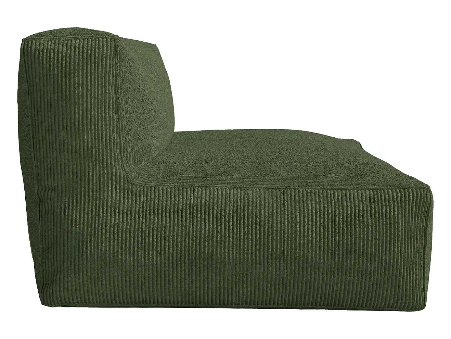 Sofá de 2 plazas de terciopelo en color verde estilo contemporáneo NOUMARA