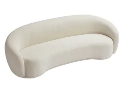 Sofá de 3 plazas en tela bouclé beige BOVANA de Pascal Morabito