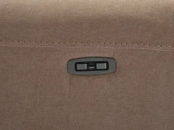 Sofá de 3 plazas reclinable eléctrico de tela color topo DJARALO