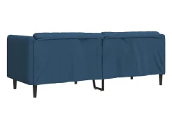 Sofá de 3 plazas tela azul