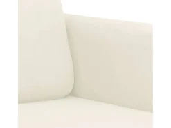 Sofá de 3 plazas terciopelo color crema 180 cm
