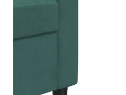 Sofá de 3 plazas terciopelo verde oscuro 210 cm