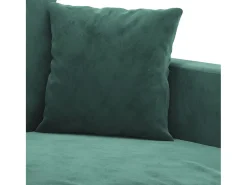 Sofá de 3 plazas terciopelo verde oscuro 180 cm
