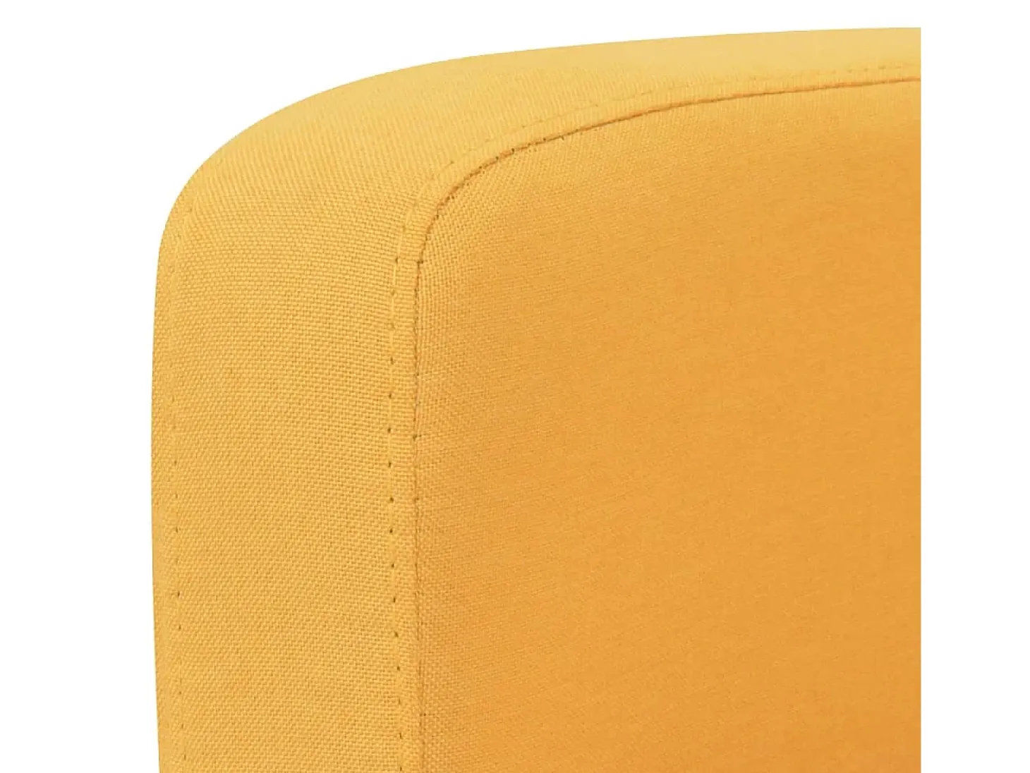 Sofá de 3 plazas 180x65x76 cm amarillo PWFG89927