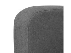 Sofá de 3 plazas 180x65x76 cm gris oscuro