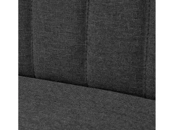 Sofá de tela gris oscuro 117x55,5x77 cm
