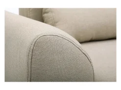 Sofá diseño 3 plazas tejido natural patas roble EKTOR