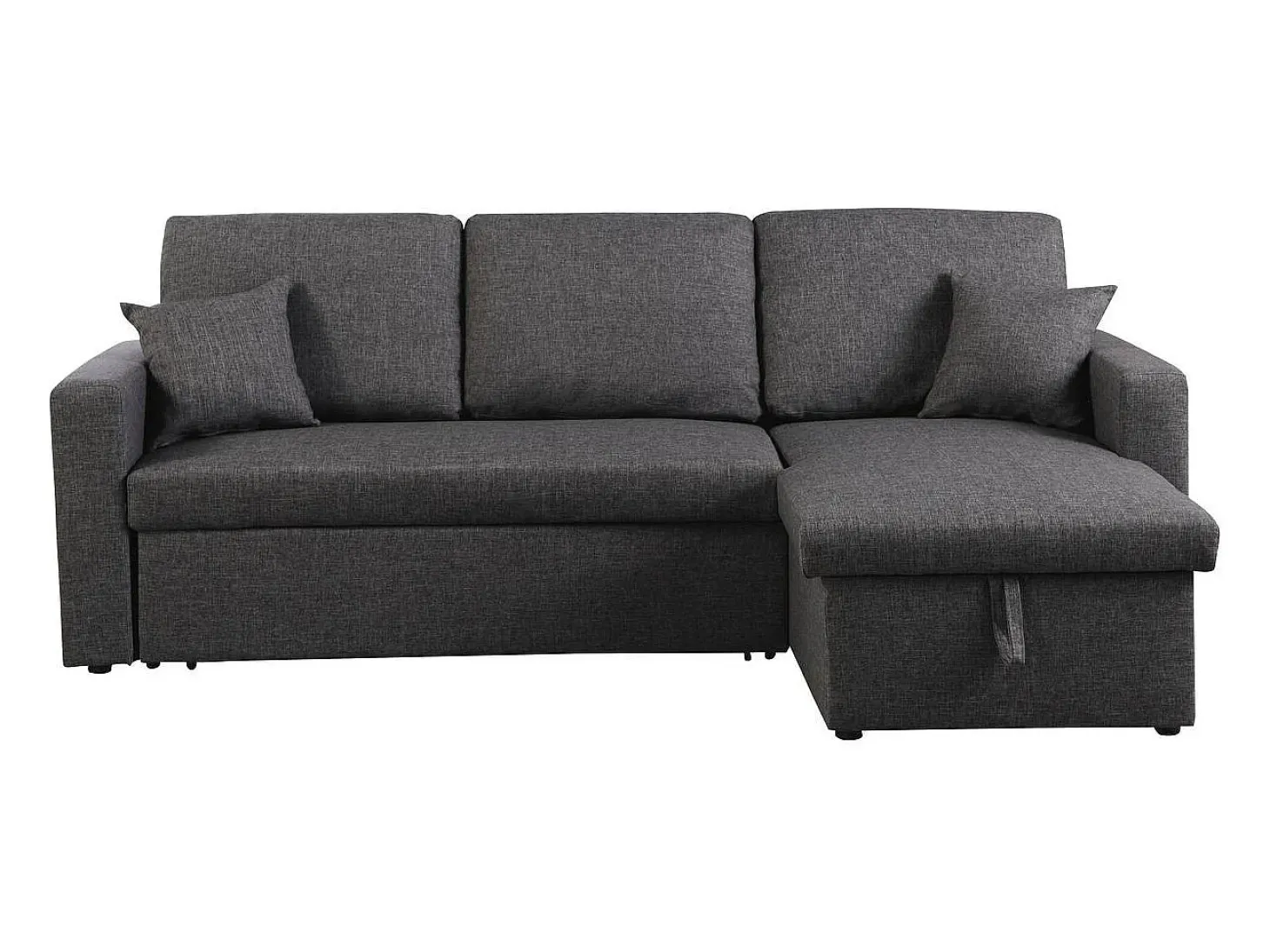 Sofá esquinero convertible "Alain" - 3 plazas - Gris