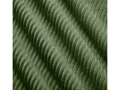 Sofá modular de pana - 2 plazas - con 2 cojines y 2 pouf - base antideslizante - 208x178x70cm - Verde